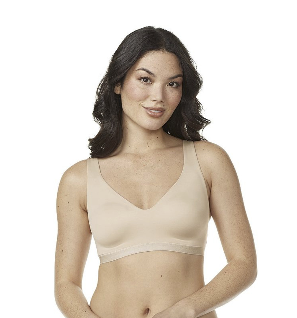 Warner's Women Cloud 9 Smooth Comfort Contour Wireless Bra Butterscotch Size L